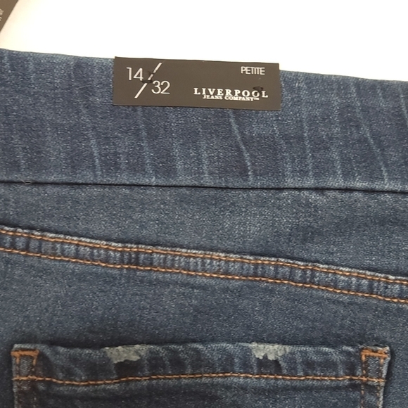 Liverpool Los Angeles The Denim Legging Pull-on Ankle Skinny Jean 14/32 Petite - Picture 8 of 15